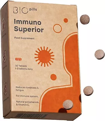 Immune System Booster Tablets – Vegan Polyphenol Blend With Natural Vitamin C • £9.09
