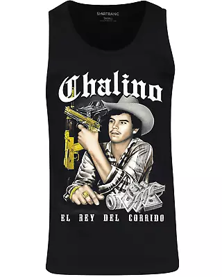 ShirtBANC Chalino Sanchez Gold Mens Tank Top Mexican Singer Latino Culture Tee • $21.95