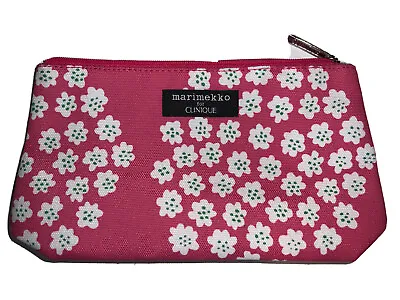 MARIMEKKO For CLINIQUE Pink Blossoms Makeup Cosmetic Bag 10” X 5” • $13.07