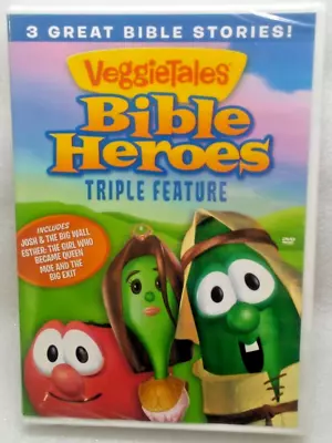 DVD VeggieTales Bible Heroes Triple Feature Josh Esther Moe (DVD 2012) - NEW • $19.99