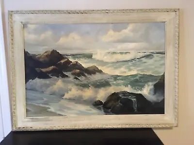 Vintage Monterey CA Seascape Oil Painting • $600