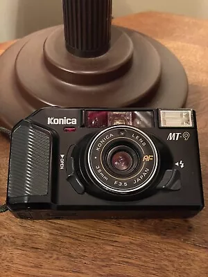 Vintage Konica MT-9 35mm Point & Shoot Compact Film Camera Black Made In Japan • $44.49
