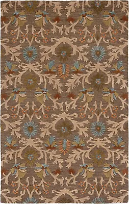 Arts & Crafts William Morris Style Hand Tufted Wool Area Rug **FREE SHIPPING** • $129.50