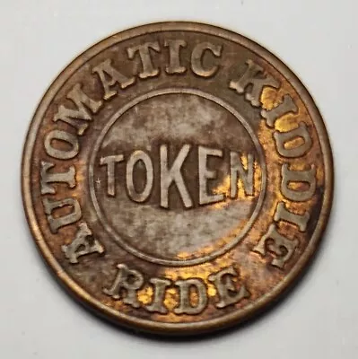 AUTOMATIC KIDDIE TOKEN Good For RIDE Trade Token NORTH MIAMI FLORIDA • $3.99