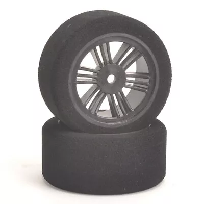 $16.44 • Buy Contact RC J13574 1/10 Foam Rear Tires 30mm 35Shore JAP Black Carbon Wheels (2)