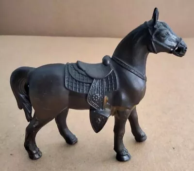 Metal Horse Figurine. Western Tack / Carnival. 1940/50's. 8.5 X 10cm. 112g. VG+. • £15