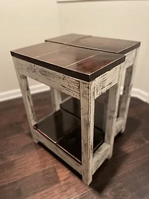 Reclaimed Wood Mini Coffee Table Handmade Small Sofa Side Table. Made In The USA • $119