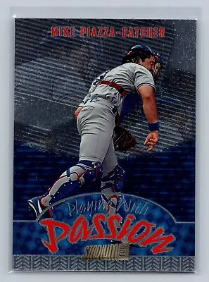 1998 Stadium Club - Mike Piazza - Playing With Passion - #P9 - Dodgers • $2.15