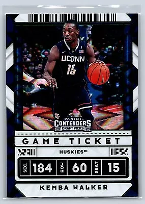 2020 Panini Contenders Draft Picks #9b Kemba Walker Game Ticket Green Explosion • $2