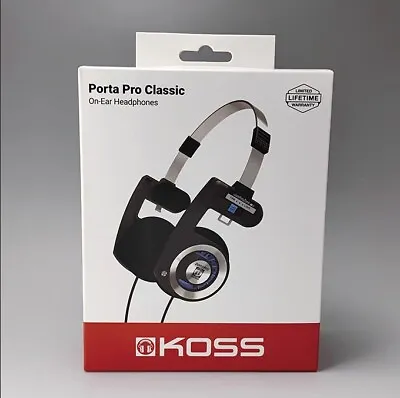 Koss Porta Pro Classic On-Ear Headphones Black BRAND NEW BOXED • $107.62