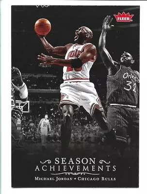 Michael Jordan 2007-08 Fleer Box Set #SH12 Season Achievements • $2.95