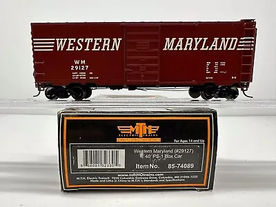 MTH HO Scale #29127 Western Maryland WM #85-74089 40’ PS-1 Box Car • $43.99