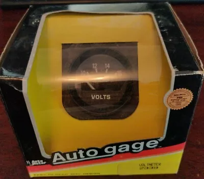 Auto Gage 2339 Volts Gauge 2  Black • $29.95