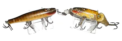 Vintage C C B Co. Wood Crankbaits Lot Of 2 Garrett Indiana V-160) • $10.04