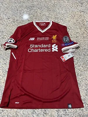 £234 • Buy Liverpool 2017/18 Player Issued Champions League Final Football Shirt