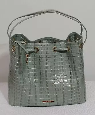 BRAHMIN OCEAN LA SCALA SHOULDER DRAWSTRING MELBOURNE LEATHER Medium Luna  Bag  • $229.99