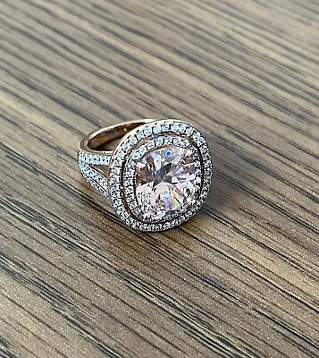 NIB Victoria Wieck Simulated Pink Sapphire Cocktail Ring Size 6 • $65
