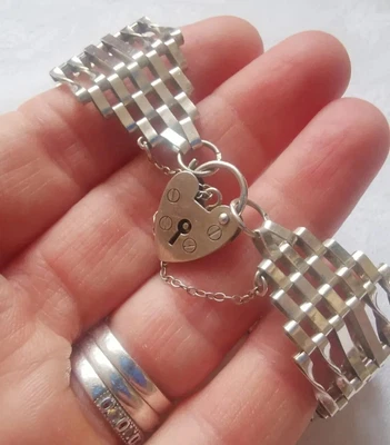 £22.20 • Buy Sterling Silver 6-Bar Gate Bracelet. 