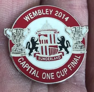 Rare Sunderland Capital One Cup Final 2014  Enamel Pin Badge • £2.99