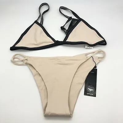 New Tavik Cream & Black Bikini - Size M • $36