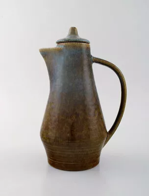 Carl Harry Stålhane For Rörstrand. Jug With Lid In Glazed Stoneware. • $420