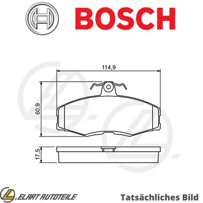 £47.28 • Buy BRAKE LINING SET DISC BRAKE FOR ŠKODA FAVORITE/Shape/Pick-up/Box/Combo 1.3L