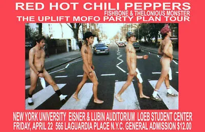 Red Hot Chili Peppers Replica 1995 Concert Poster • $13.99