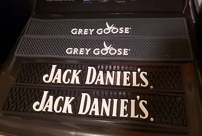 Bar Spill Rail Mats - Rubber - Jack Daniels & Grey Goose • $51.38