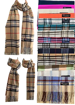 New Winter Womens Mens 100% Cashmere Wool Wrap Scarf Made In Scotland Scarves • $7.99