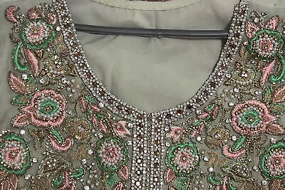 Asian Indian Pakistani Bridal Wedding Mendhi Lengha Dress Gown  Eid Collection • £150