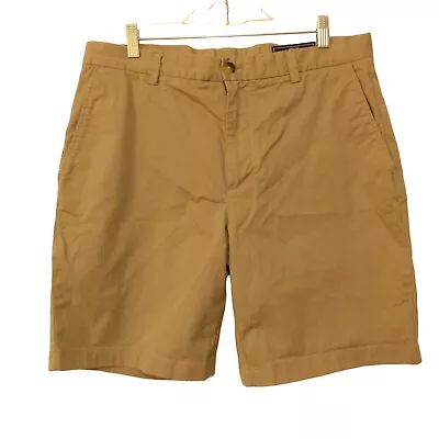 Vineyard Vines Breaker Shorts Mens 35 Khaki Tan Chino Stretch Flat Front 1H6027 • $16.99