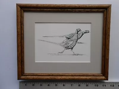 Maynard Reece PHEASANTS RUNNING 8x10 Framed 4.0 771 • $35