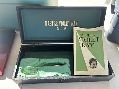 MEDICAL QUACKERY Quack Science Master Ray No 9 Violet Ray Machine 1930s • $29.99