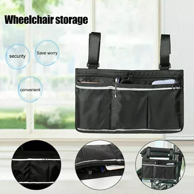 Waterproof NEW For Wallet Wheelchair Organizer Accessories Side Bag Mobile Phone • $24.37