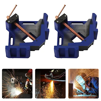 2 Pcs 4 Inch Jaw Welder Welding Molding 90° Angle Corner Clamp On Bench Vise NEW • $63