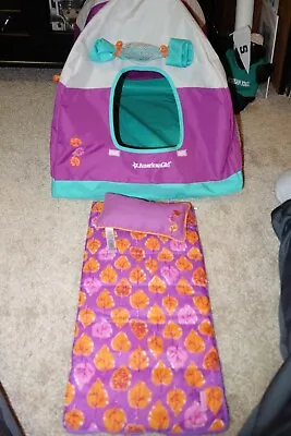 American GIrl 18 Inch Doll Tent With Sleeping Bag & Pillow Camping • $30