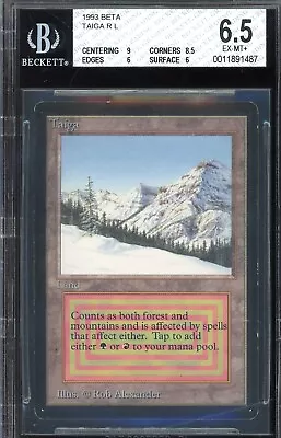 BGS 6.5 Beta Taiga ~ W/9+8.5 SUBGRADEs ~ Vintage MTG/Magic ~ NO RESERVE!!! • $1150