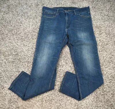 Levi's 502 Jeans Men's 36 X 34 (36 X 31 Measured) Blue Denim Stretch • $19.99