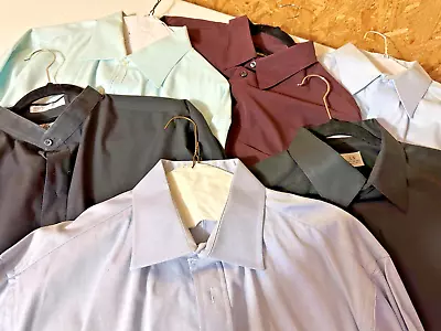 Lot Of Six Men's Dress Shirts Size 16-34 Large • $89