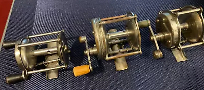 3 Vintage Unmarked Casting  Reels. • $22.44