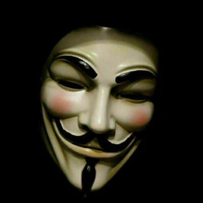 $27.07 • Buy V For Vendetta Mask Anonymous Guy Fawkes Fancy Dress Halloween Costume Cosplay3D