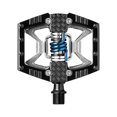 Crank Brothers Double Shot 2 Bike Pedals - Black / Blue Spring -- NEW • $69.98