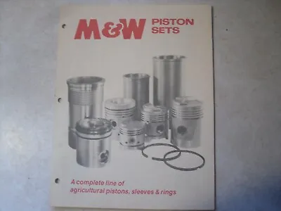 M & W Piston Sets Brochure (e20) • $12.95