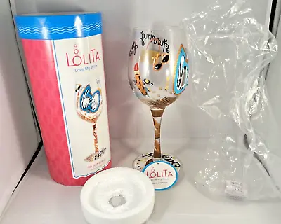 New Lolita Love My Wine 60 And Sassy Happy Birthday Wine Glass • £18.28