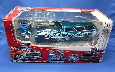 Muscle Machines 1:18 '65 Chevelle Wagon Diecast Model Kit Build It & 1:64 Scale • $269.99