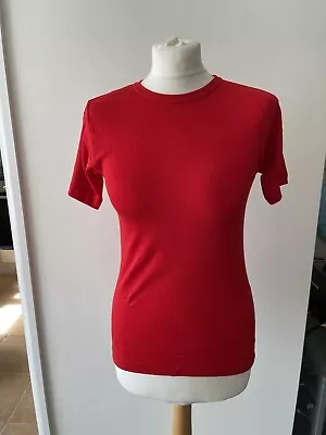 Vintage Y Front Lyle & Scott Jockey Red T-Shirt Size S 34 -36  Chest • £8