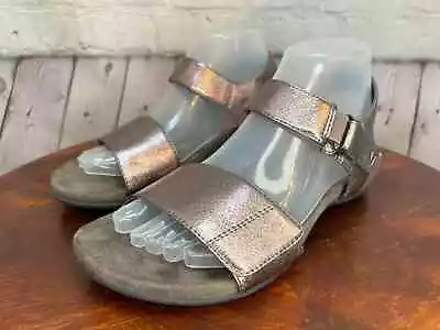 Vionic Marsala Metallic Leather Sandal Size 7.5 • £28.90