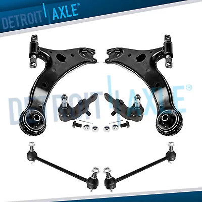 6pc Front Lower Control Arms & Ball Joints Sway Bars For 2007-2011 Toyota Camry • $84.65