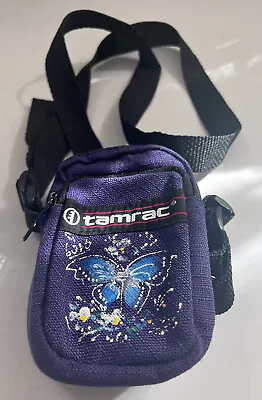 $19.99 • Buy Vintage Tamrac Camera Bag Purple Shoulder Strap Belt Loop 5 X7 X3  Butterfly