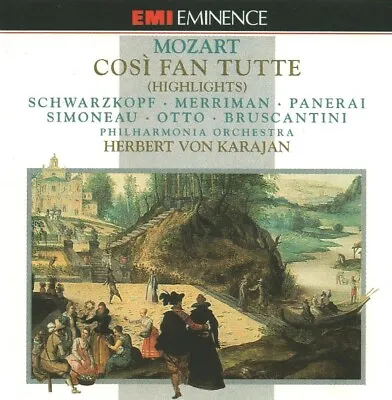 Mozart - Cosi Fan Tutte (Highlights) (CD 1993) Von Karajan; Schwarzkopf; Otto • £1.99